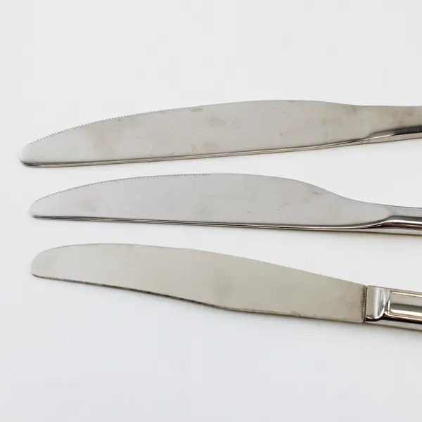 Lot of 3 Amazon Basics and WMF Butter Knives Flatware Used