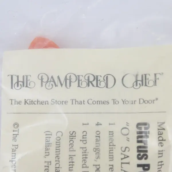 Lot of 3 1996 The Pampered Chef Citrus Peeler New Unused Stored in Plastic 6" 