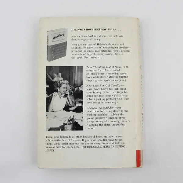 Vintage Heloise's Kitchen Hints by Heloise 1963 Hardcover DJ Book Club Edition