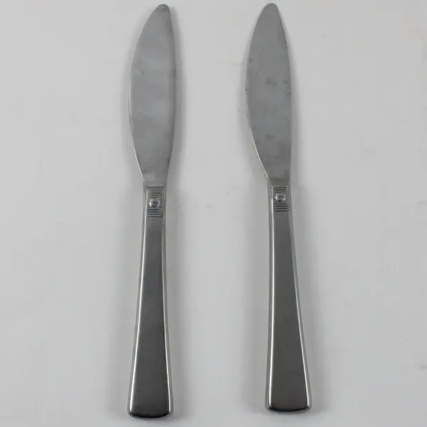 Lot of 2 Pfaltzgraff Satin Spencer Stainless  Steel Dinner Knives 9"