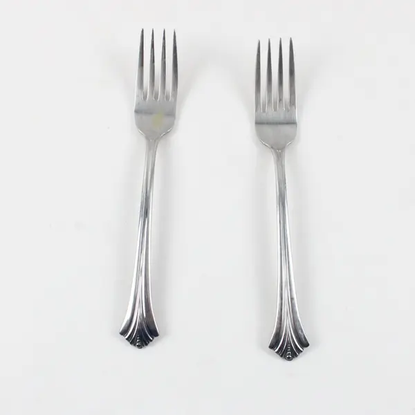 Lot of 2 Pfaltzgraff Seyval 7" Stainless Steel Salad Forks