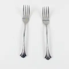 Lot of 2 Pfaltzgraff Seyval 7" Stainless Steel Salad Forks