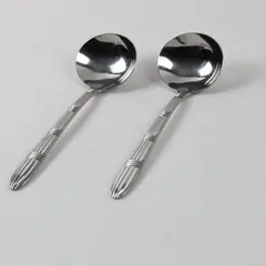 Lot of 2 Pfaltzgraff Strata Stainless Steel Gravy Ladles 7 Inch