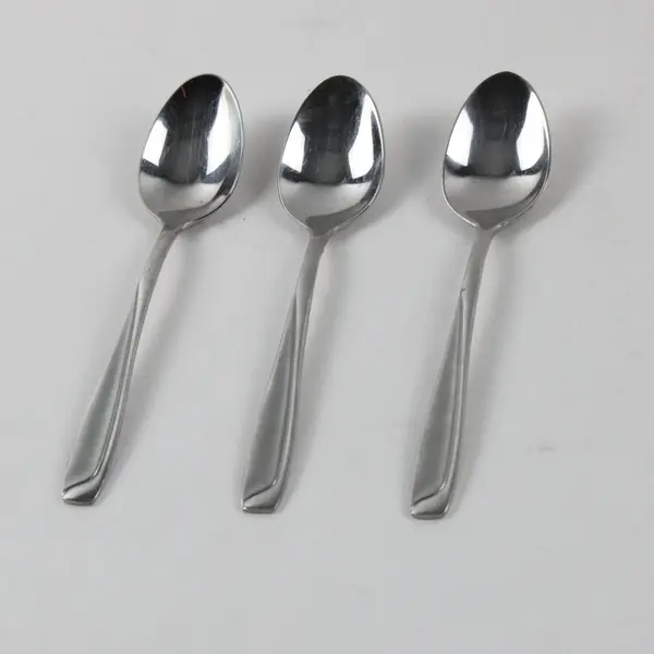 Lot of 3 Pfaltzgraff Satin Echo Stainless Steel Teaspoons 6"