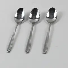 Lot of 3 Pfaltzgraff Satin Echo Stainless Steel Teaspoons 6"