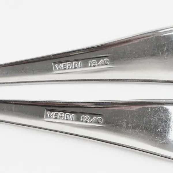 Lot of 2 Verdi Stainless VDF1 18/0 Stainless Dinner Forks 7.75" Rare HTF Pattern