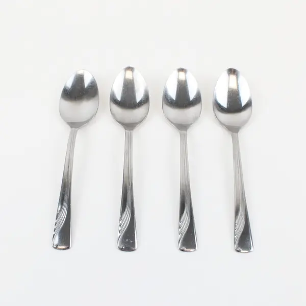 Lot of 4 SILCO INS53 Stainless Steel Teaspoons 6.25" USA