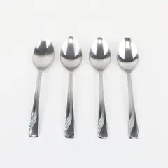 Lot of 4 SILCO INS53 Stainless Steel Teaspoons 6.25" USA