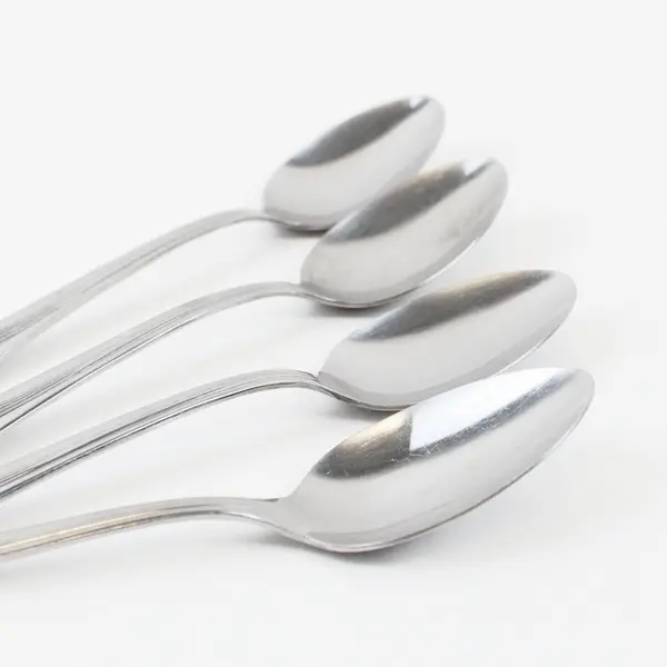 Lot of 4 SILCO INS53 Stainless Steel Teaspoons 6.25" USA