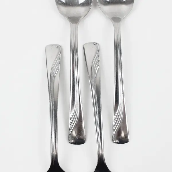 Lot of 4 SILCO INS53 Stainless Steel Teaspoons 6.25" USA