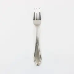 Unbranded 18/10 Stainless Steel Dinner Fork Engraved Outline 8" Good