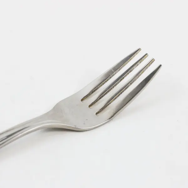 Unbranded 18/10 Stainless Steel Dinner Fork Engraved Outline 8" Good