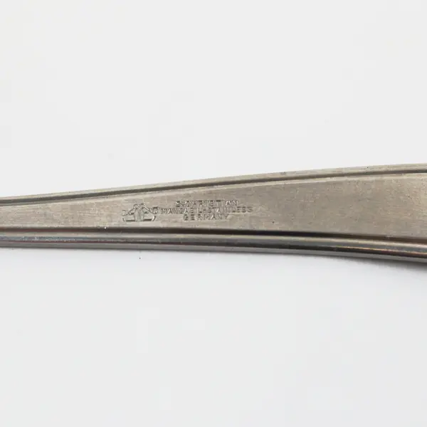 S Christian Flatware CHI3 Pattern Stainless Infant Feeding Teaspoon 5.5" Good