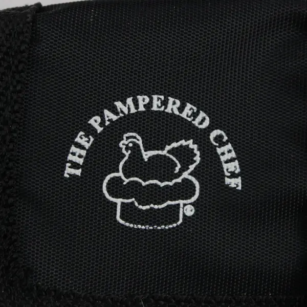 Pampered Chef Black Nylon Utility Organizer Pouch