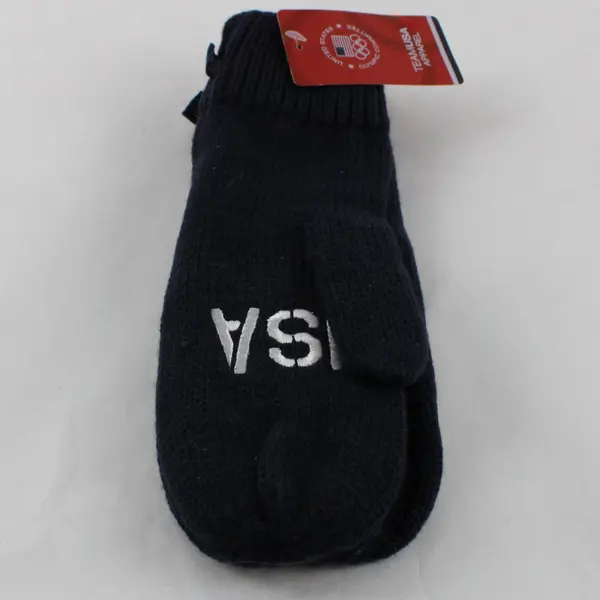 Team USA GO USA Official Winter Olympics Navy Blue Mittens NWT