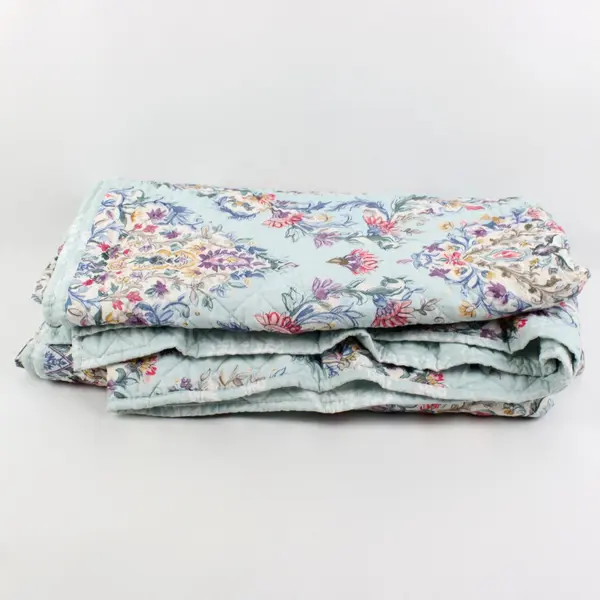Curio Collection Floral Queen Coverlet Bedspread 86x86