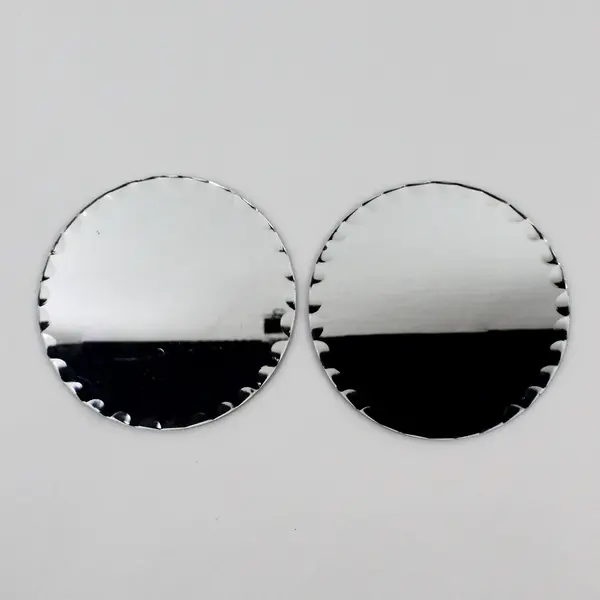 Lot of 2 Mirrored Display Bases for Figurine Jewelry Collectible Tripar 36-9005