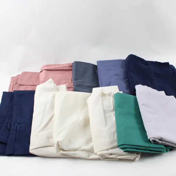 Mixed Lot of 11 Standard Queen Solid Color Pillowcases FLAWED DIY Upcycling
