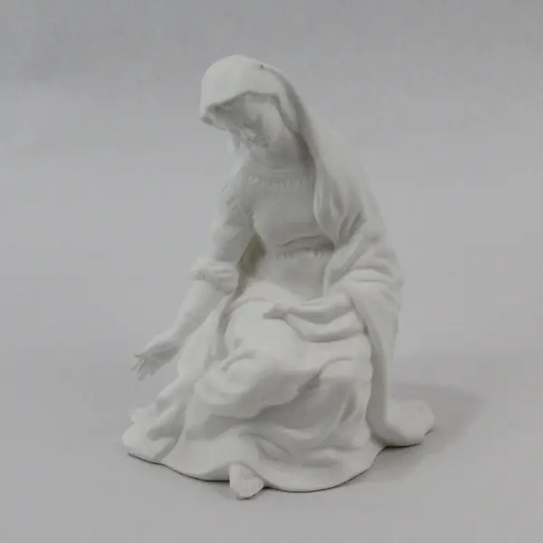 Vintage Lenox Nativity Set of 4 White Matte Bisque Bone China