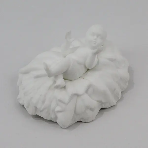 Vintage Lenox Nativity Set of 4 White Matte Bisque Bone China