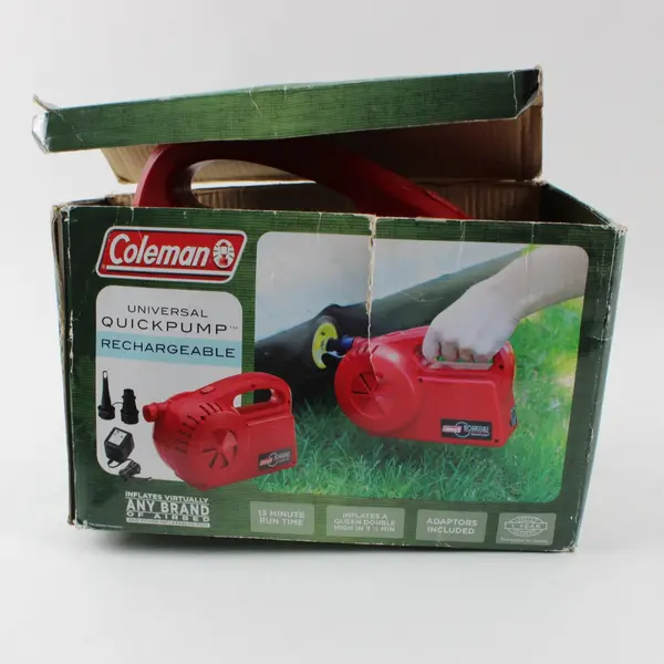 Coleman Universal QuickPump Rechargeable Air Pump Inflator TESTED WORKS