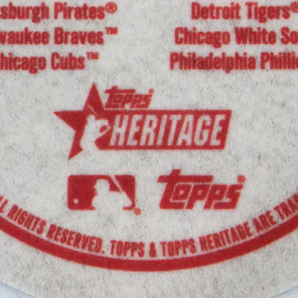 2007 Topps Heritage 1958 Pittsburgh Pirates Team Felt Emblem