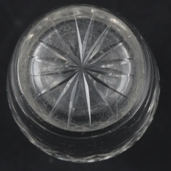Edinburgh Crystal Fan & Diamond Pattern Bud Vase 3.25"