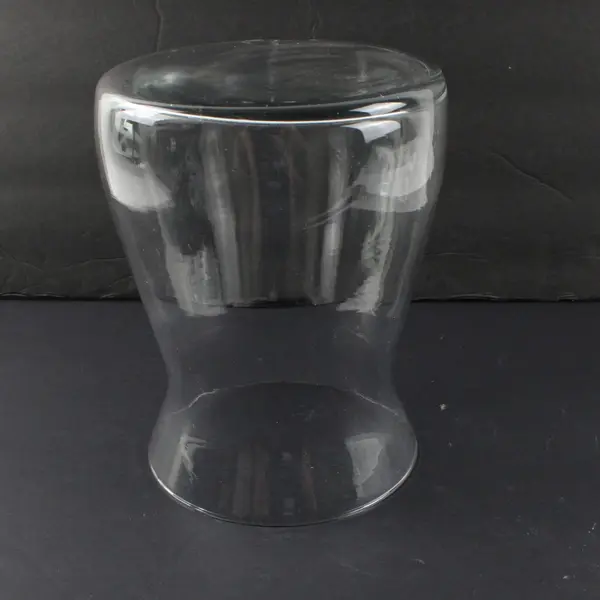 Clear Glass Vase Hourglass Shape  8'' Flower Bouquet Holder 