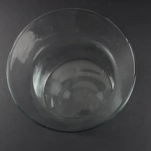 Clear Glass Vase Hourglass Shape  8'' Flower Bouquet Holder 