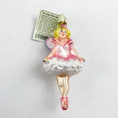 Sugar Plum Fairy Glass Old World Christmas Ornament 2002 - 10111 Vntg