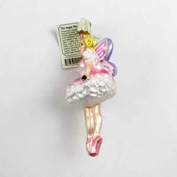 Sugar Plum Fairy Glass Old World Christmas Ornament 2002 - 10111 Vntg