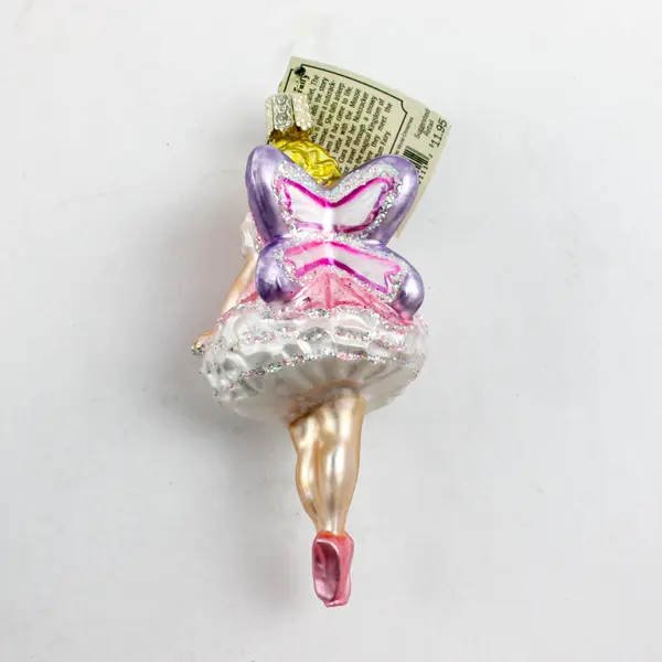 Sugar Plum Fairy Glass Old World Christmas Ornament 2002 - 10111 Vntg