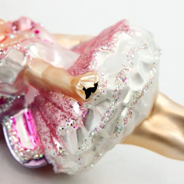 Sugar Plum Fairy Glass Old World Christmas Ornament 2002 - 10111 Vntg