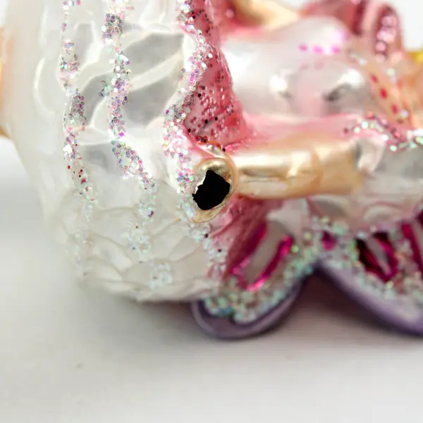 Sugar Plum Fairy Glass Old World Christmas Ornament 2002 - 10111 Vntg
