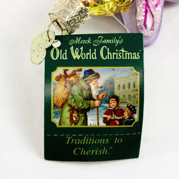 Sugar Plum Fairy Glass Old World Christmas Ornament 2002 - 10111 Vntg