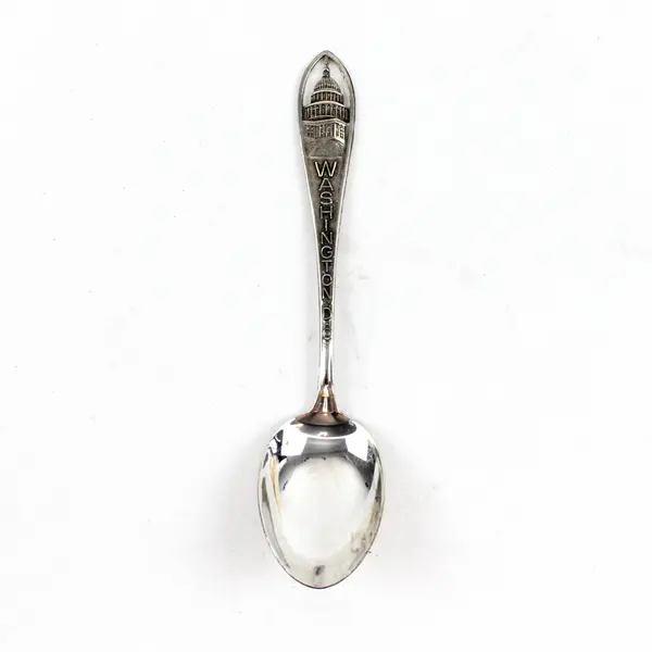 Washington DC Souvenir Spoon Silverplate Collectible Decorative Handle