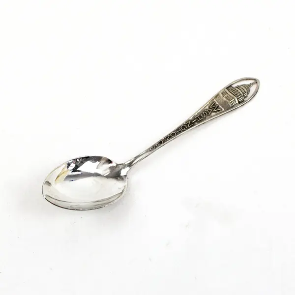 Washington DC Souvenir Spoon Silverplate Collectible Decorative Handle
