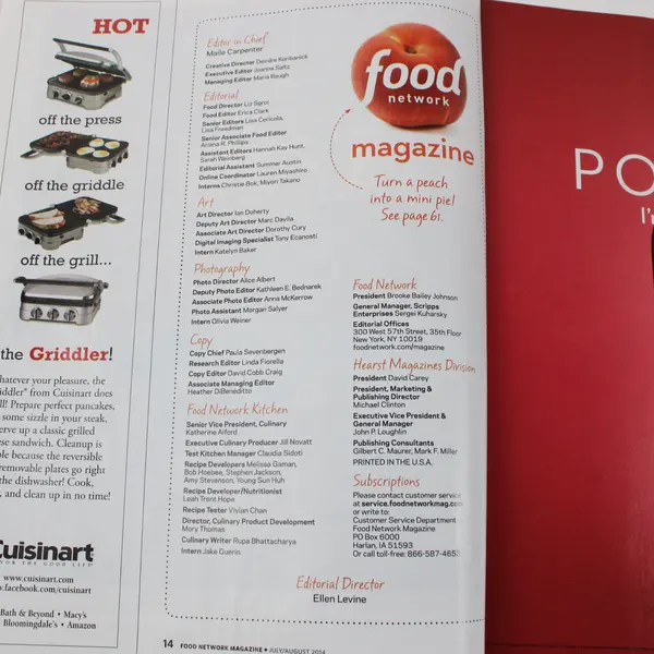 Food Network Magazine July/August 2014 All-American Cookout! Vol. 7 Num. 6