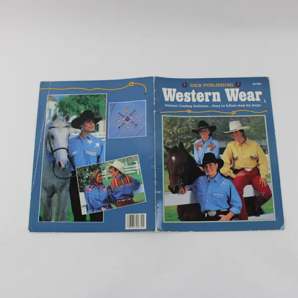 1992 Gick Publishing Western Wear Instant Cowboy Fashions Booklet GP-550