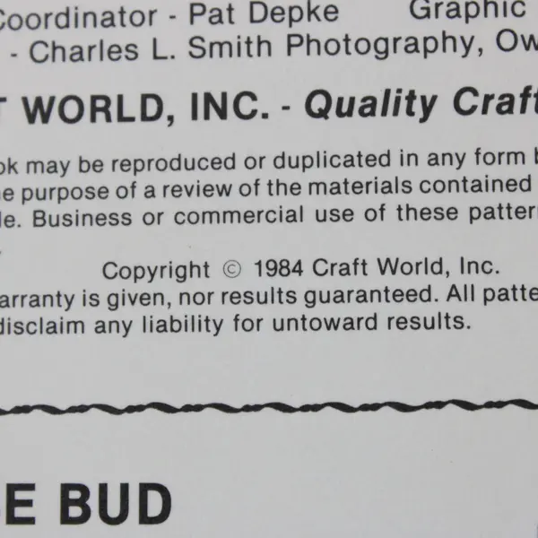 1984 Craft World Ribbon Roses Leaflet 5 Styles Jane Berry Pat Depke