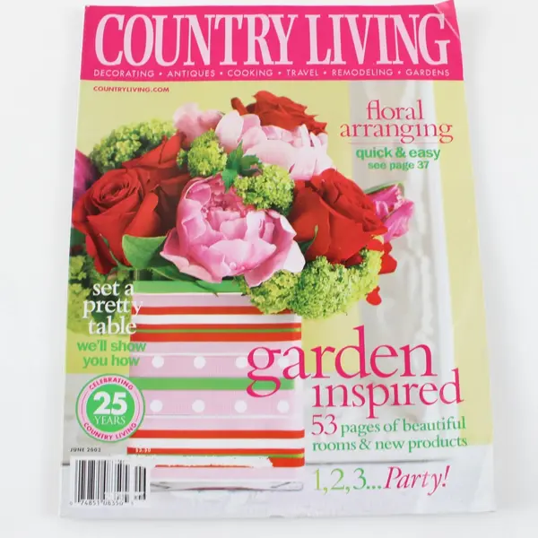 Country Living Magazine June 2003 Easy Style Home Decorating Garden Inspired