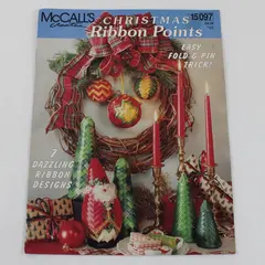 McCall's Christmas Ribbon Points No. 15 097 1996 Pattern Book 7 Designs