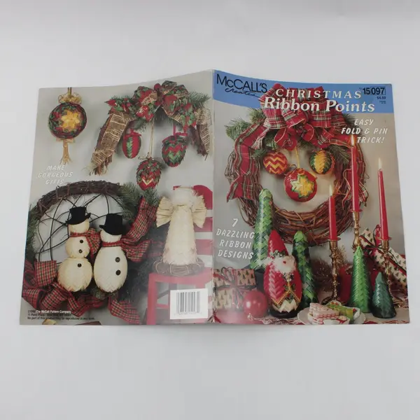 McCall's Christmas Ribbon Points No. 15 097 1996 Pattern Book 7 Designs