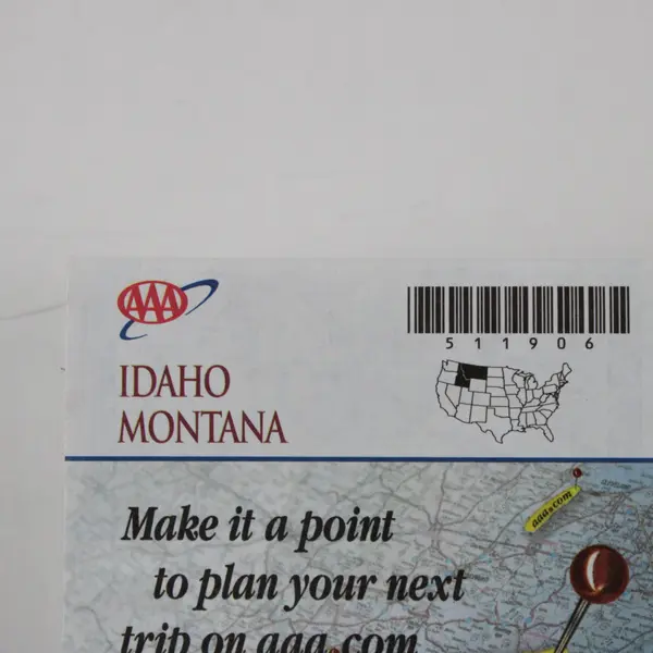 AAA 2005-2007 Idaho Montana State Series Road Map