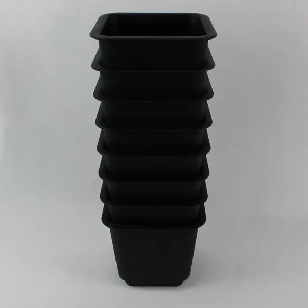 Lot of 8 Matching Black 6" Bed/Furniture Risers, Sturdy Hard Plastic 