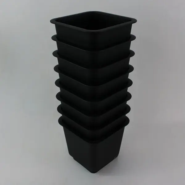 Lot of 8 Matching Black 6" Bed/Furniture Risers, Sturdy Hard Plastic 