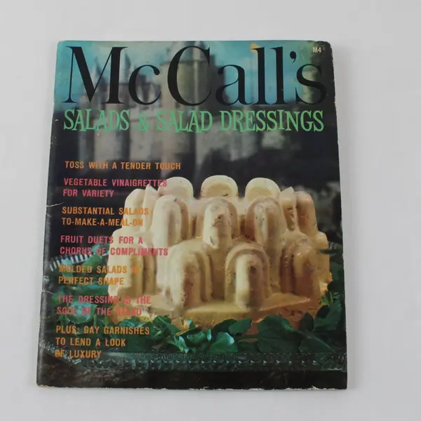 McCall's Salads & Salad Dressings Cookbook 1965 Vintage M4 Cookbook Collection