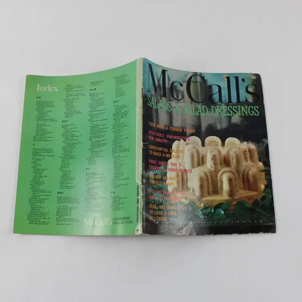 McCall's Salads & Salad Dressings Cookbook 1965 Vintage M4 Cookbook Collection