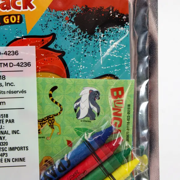 Lot of 2 Bendon Disney Junior Lion Guard Sealed Play Packs 4 Crayons Stickers