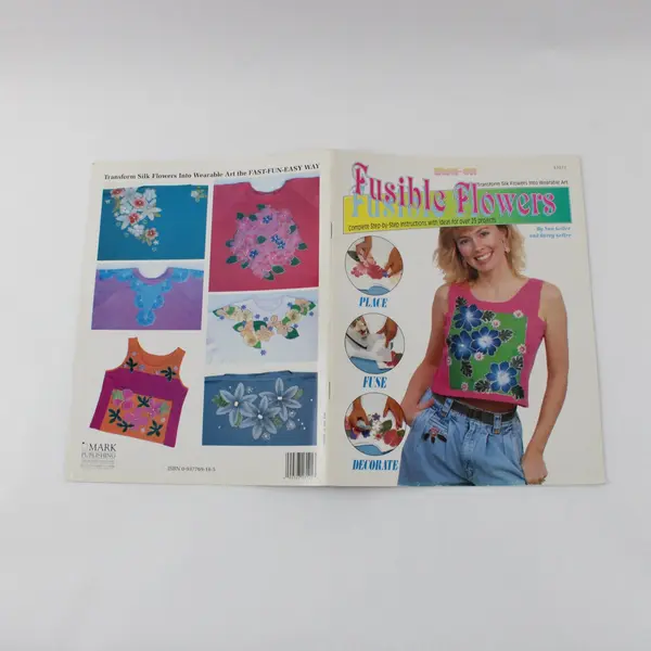 1990 Fusible Flowers Iron-On Craft Book Nan & Barry Geller ISBN 0937769185